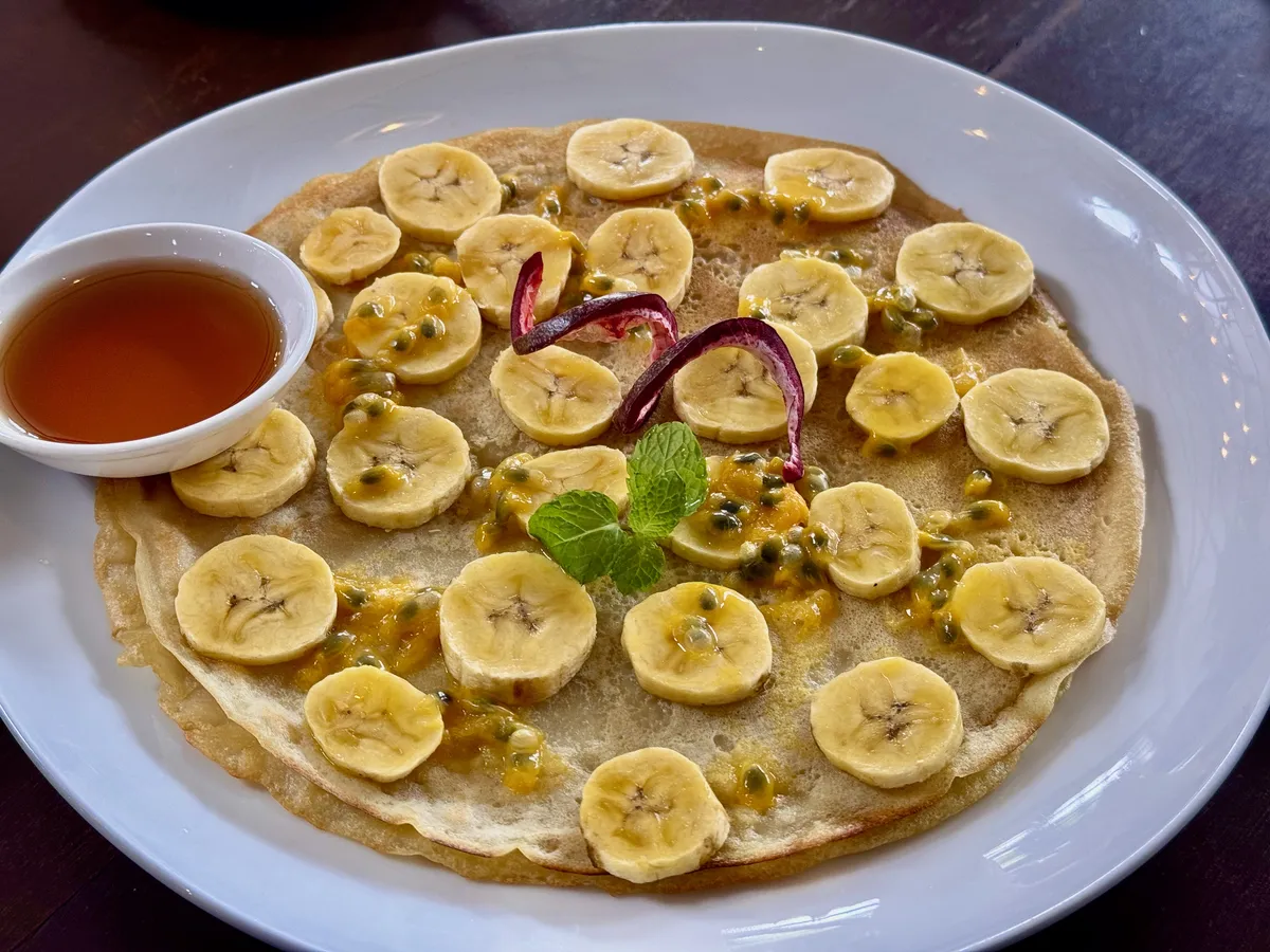 Pancake in Siem Reap cafe